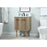 Elegant Kitchen/Bath Cyrus 24" Single Bathroom Vanity, Natural Oak