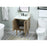 Elegant Cyrus 24" Single Bathroom Vanity, Natural Oak/Backsplash