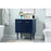 Elegant Cyrus 30" Single Bathroom Vanity, Blue/Backsplash