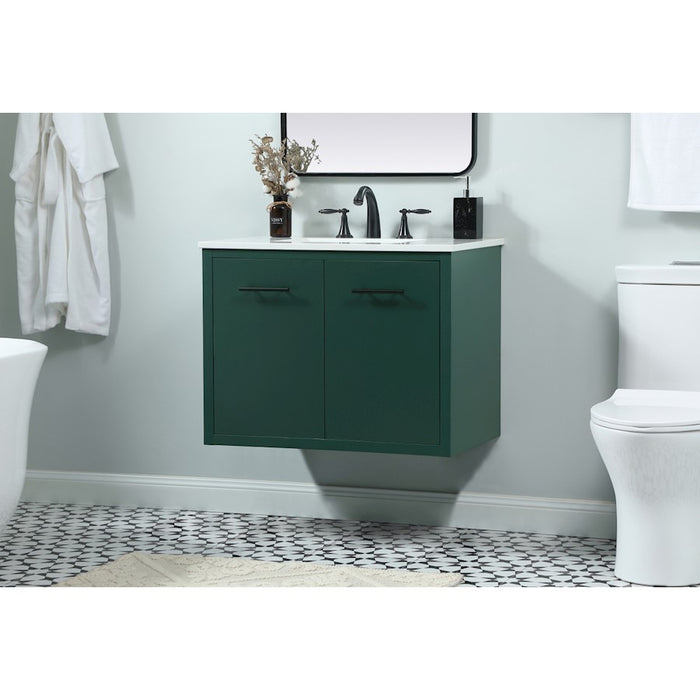 Elegant Kitchen/Bath Cyrus 30" Single Bathroom Vanity, Green