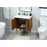Elegant Kitchen/Bath Cyrus 30" Single Bathroom Vanity, Teak