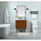Elegant Kitchen/Bath Cyrus 30" Single Bathroom Vanity, Teak
