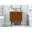 Elegant Cyrus 30" Single Bathroom Vanity, Teak/Backsplash