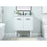 Elegant Kitchen/Bath Cyrus 30" Single Bathroom Vanity, White