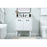 Elegant Cyrus 30" Single Bathroom Vanity, White/Backsplash