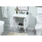 Elegant Cyrus 30" Single Bathroom Vanity, White/Backsplash