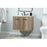 Elegant Kitchen/Bath Cyrus 30" Single Bathroom Vanity, Natural Oak