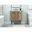 Elegant Cyrus 30" Single Bathroom Vanity, Natural Oak/Backsplash