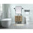 Elegant Cyrus 30" Single Bathroom Vanity, Natural Oak/Backsplash