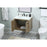 Elegant Cyrus 30" Single Bathroom Vanity, Natural Oak/Backsplash