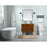 Elegant Kitchen/Bath Cyrus 36" Single Bathroom Vanity, Teak