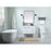 Elegant Cyrus 36" Single Bathroom Vanity, Teak/Backsplash