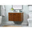Elegant Cyrus 36" Single Bathroom Vanity, Teak/Backsplash