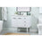 Elegant Cyrus 36" Single Bathroom Vanity, White/Backsplash