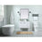 Elegant Cyrus 36" Single Bathroom Vanity, White/Backsplash