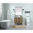 Elegant Cyrus 36" Single Bathroom Vanity, Walnut/Backsplash
