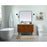Elegant Kitchen/Bath Cyrus 48" Single Bathroom Vanity, Teak
