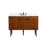 Elegant Cyrus 48" Single Bathroom Vanity, Teak/Backsplash - VF48048MTK-BS