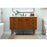Elegant Cyrus 48" Single Bathroom Vanity, Teak/Backsplash