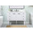 Elegant Cyrus 48" Single Bathroom Vanity, White/Backsplash