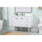 Elegant Cyrus 48" Single Bathroom Vanity, White/Backsplash