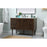 Elegant Cyrus 48" Single Bathroom Vanity, Walnut/Backsplash
