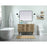 Elegant Cyrus 48" Single Bathroom Vanity, Walnut/Backsplash