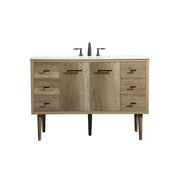 Elegant Kitchen/Bath Cyrus 48" Single Bathroom Vanity, Natural Oak - VF48048NT