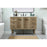 Elegant Cyrus 48" Single Bathroom Vanity, Natural Oak/Backsplash