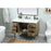 Elegant Cyrus 48" Single Bathroom Vanity, Natural Oak/Backsplash