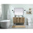 Elegant Cyrus 48" Single Bathroom Vanity, Natural Oak/Backsplash