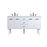 Elegant Kitchen/Bath Cyrus 60" Single Bathroom Vanity, White - VF48060DMWH