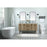 Elegant Kitchen/Bath Cyrus 60" Single Bathroom Vanity, Walnut