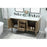 Elegant Kitchen/Bath Cyrus 60" Single Bathroom Vanity, Natural Oak