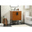 Elegant Kitchen/Bath Eugene 24" Single Bathroom Vanity, Teak