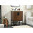 Elegant Kitchen/Bath Eugene 24" Single Bathroom Vanity, Walnut