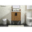 Elegant Kitchen/Bath Eugene 24" Single Bathroom Vanity, Walnut Brown