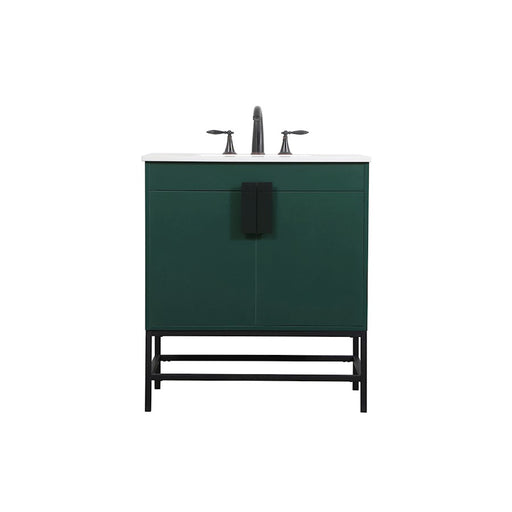 Elegant Kitchen/Bath Eugene 30" Single Bathroom Vanity, Green - VF48830MGN