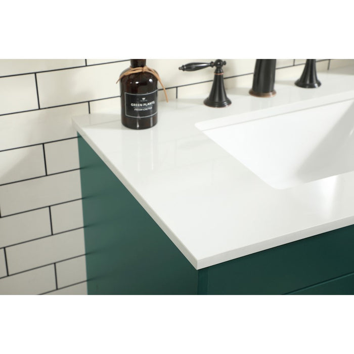 Elegant Kitchen/Bath Eugene 30" Single Bathroom Vanity, Green