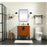 Elegant Eugene 30" Single Bathroom Vanity, Green/Backsplash