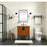 Elegant Kitchen/Bath Eugene 30" Single Bathroom Vanity, Teak