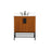 Elegant Eugene 30" Single Bathroom Vanity, Teak/Backsplash - VF48830MTK-BS