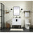 Elegant Eugene 30" Single Bathroom Vanity, Mango Wood/Backsplash