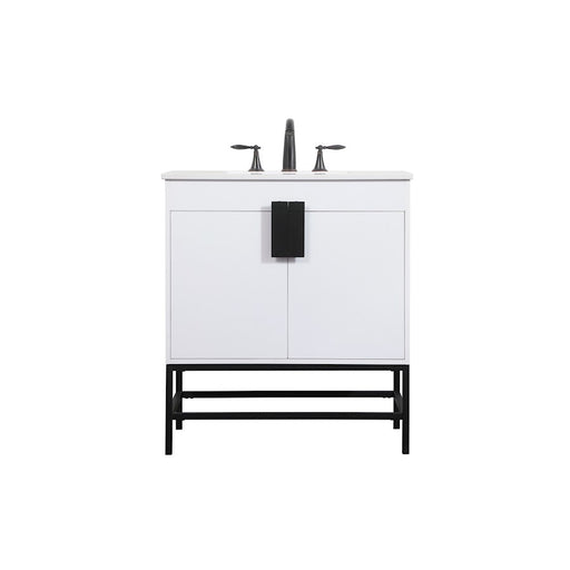 Elegant Kitchen/Bath Eugene 30" Single Bathroom Vanity, White - VF48830MWH