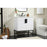 Elegant Eugene 30" Single Bathroom Vanity, White/Backsplash