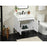 Elegant Eugene 30" Single Bathroom Vanity, White/Backsplash