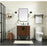 Elegant Kitchen/Bath Eugene 30" Single Bathroom Vanity, Walnut