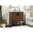 Elegant Eugene 30" Single Bathroom Vanity, Walnut/Backsplash