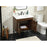 Elegant Eugene 30" Single Bathroom Vanity, Walnut/Backsplash