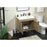 Elegant Eugene 30" Single Bathroom Vanity, Natural Oak/Backsplash